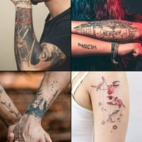 Prazna tetovaža kože - tetovaže vježbaju kožu mekane silikonske dvostrane tanke tattoo obrve vježbaju