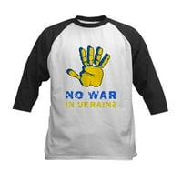 Cafepress - Nema rata u Ukrajini Mir Pet Print Baseball Jersey - Dječji pamučni bejzbol dres, majica