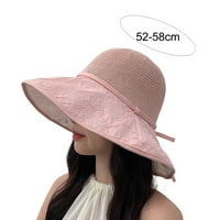 Hesoicy Women Fisherman šešir-čvor sa širokim pletenim pletenim prozračnim kontrastnim kolovozom za