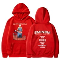 Eminem Europska turneja 90-ih Merch Hoodies New Logo Žene Muškarci Zimska s kapuljača s kapuljačom Longsleeve