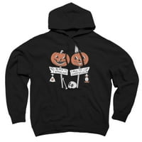 Noć vještica putevi crnog grafičkog pulover Hoodie - Dizajn od strane ljudi XL