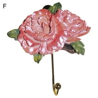 Neklizačka skraće odjeća Kreativna ruža Cvjetni dizajn na zidnu tipku za ključeve za stilski hodnik