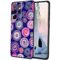 Floral-vino-umjetnička futrola za Samsung Galaxy S Ultra za žene Muškarina Pokloni, Mekani silikonski