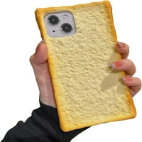 Slatka futrola za hranu Kompatibilan sa iPhoneom 14, smiješna simulacija žuta kukuruz četiri ugla zadebljana
