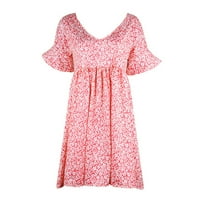 Mikilon ženske haljine na prodaju Ženska modna ljetna V izrez Tunika haljina casual labav babydoll mini