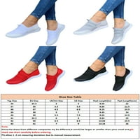 Dame udobne stane prozračne cipele za šetnju nožnih prstiju, tekući mrežica Comfort crvena 7
