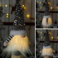 Rasvjeta Gnome Lutka Božićni ukras Kućni ukras slatki poklon za djecu blistavi božićni plišani lutka
