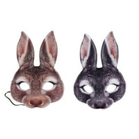 Masque crtić ugrađena lica ukrasna ukrasna haljina Up Eva Easter Masquerade Rabbit Masque Party Supplies