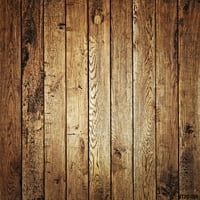 Greendecor poliester tkanina 7x5FT Vintage Brown Wood Wall Fotografija pozadine za studij foto rekviziti