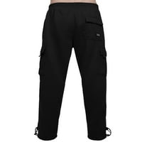 Metoda Mens Comfy elastična crtača Fleece Cargo znojne hlače M-5XL