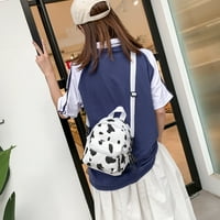 Baksak za printu od doline kravlje žene Ženske platnene školske torbe tinejdžerke Mini bagpack