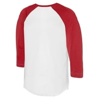 Ženski sitni otvor bijeli Crveni Cincinnati Reds Prism strelice 3 majica 4-rukava Raglan