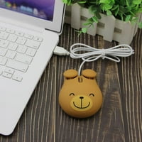 Slatki crtani žični miš, prenosivi mini životinjski optički miševi USB-punjački miša za računarski laptop