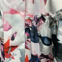 Haljine za plažu XYSAQA za žene dugih rukava za žene Seksi frenulum A-Haljina s dugim rukavima u obliku