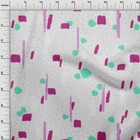 Onuone Velvet Fuschia ružičasti tkaninski geometrijski apstraktni oblici sa životinjskim print projektima