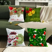 Wirlsweal božićni jastuk skriveni patentni zatvarač svijetla boja Xmas Wearheat uzorak bacaju jastuk