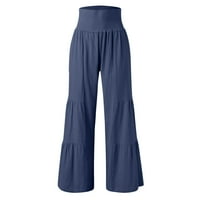 FVWitlyh pantalone za žene plus veličine pilinga dame dame pune boje casual džep labavi pamučni patch