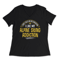 Smiješna alpska skijaška majica - Sviđa mi se moja ovisnost