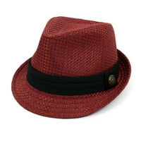 Unise kratka brana Fedora - kape za muškarce i žene + panama šeširi i slamne šešire