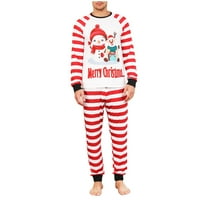 Zkozptok Božićna porodica koja odgovara pidžami, loungwear Xmas Night odježe za obitelj, odmor PJS Christmas