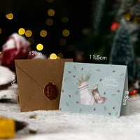 Twinkseal Retro božićne čestitke postavljeno vintage stil božićne čestitke sa naljepnicama za koverte
