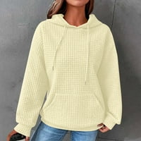 Duksevi za uklanjanje ženskih dukseva Ležerne prilike pulover s dugim rukavima na vrhu pulover sa kapuljačom