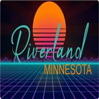 Frontenac Minnesota Vinil Decal Stiker Retro Neon Dizajn