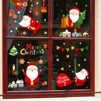 11.8in Duljina prozora Clants GNOME naljepnice za prozore Sretan božićni statički naljepnica visokokvalitetni