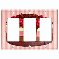 Preklopna ploča od metala preklopna ploča od maline trilogije za torte s trakom tapeta Pink Cak059