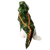Dengjunhu smiješne kostiljke za pse, kućni ljubimac Noć vještica Alligator Cosplay haljina, divna mačka