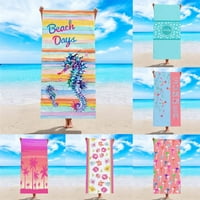 Putni ručnik za plažu Dvostrano tiskano ručnik na plaži Superfine vlakno za odrasle za kupanje ručnik