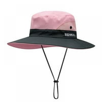 Ženski konjski rep UV zaštita sunčani šešir pakirana široka podložna boonie kapa za ribolov planinarenje