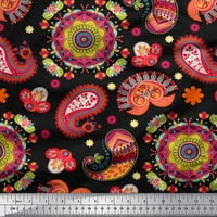Soimoi Silk tkanina Mandala i Paisley etničko tiskonito tkaninsko dvorište široko