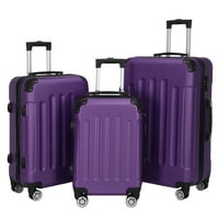 Mouyce 3-in-prenosni ABS kolica od ABS-a 20 24 28 Purple-07673948