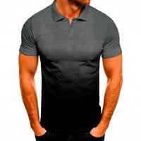 Muške klasične fit golf košulje kratkih rukava mekane gradijentne majice na vrhu ležerne majice za vježbu