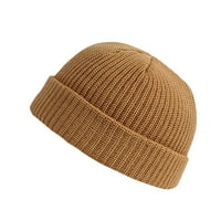 Moderan šeširi Unise Moda Topla zima Casual Pleted Hat Solid Boja Sve utakmica debeli šešir