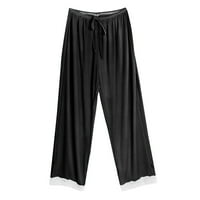 Ženska ljetna elastična struka čvrsto tanke četvrtine kratke hlače Čvrsto boje tanko stil casual pidžama