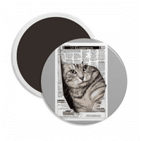 Životinje suzačke mačke sakriju art deco modni okrugli cerac frižider magnet zadržava ukrašavanje