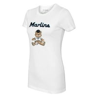 Ženska malena repa bijela Miami Marlins Teddy Boy majica