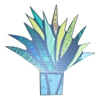 Oslikani akril A za aloe utted biljni dodatak za kućni ukras