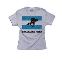 Argentina Olympic - Track & Field - Zastava - Silhouette Boy's Pamučna majica za mlade