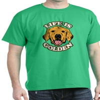 Cafepress - Život je zlatna tamna majica - pamučna majica