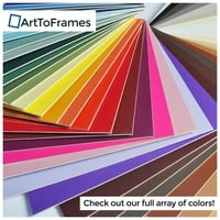 ArttoFrames 16x29 crna prilagođena mat za okvir za slike sa otvorom za 12x25 fotografije. Samo mat,