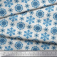 Soimoi pamučni dres tkanine snijeg pahuljice cvjetno tiskano tkaninsko dvorište široko