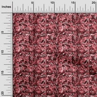 Onuone pamučne kambrične crvene tkanine Sažeci prekrivajući zalihe ispisa šivaće tkanine sa dvorištem
