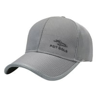 Unise mrežica podrumska teniska kapa vanjska krema za sunčanje Brzo suho podesivo bejzbol šešir