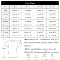 MlQIDK opružni ispisani vrhovi za žene za žene prozračne cvjetne majice V-izrez T-majice TEE CRICK-ovi