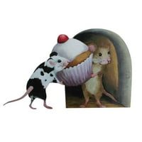 Zidne naljepnice za zid za zid za miša sa zatvaračem sa Cupcake naljepnica Zidni kutni ukras
