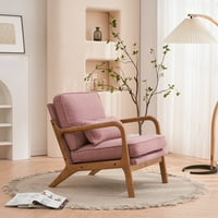 Akcentna stolica Tapacirana fotelja tkanine, sredina stoljeća Moderni drveni salon kauč na kateru Udobnu