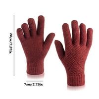 PXiakgy rukavice rukavice neklizajuće rukavice zaslon za dodir žene žene zimske pletene tople rukavice